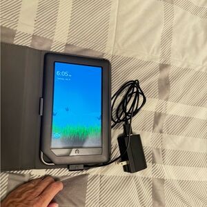 Nook Black eBook Reader with Rugged Case and Charger